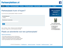 Tablet Screenshot of parkeerplekken.nl